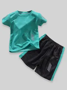 INCLUD Boys Round Neck T-Shirt with Short