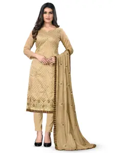 MANVAA Paisley Embroidered Unstitched Dress Material