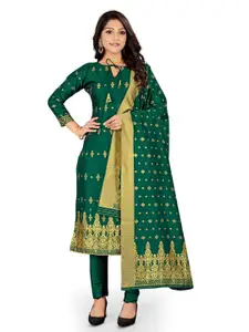 MANVAA Ethnic Motifs Printed Unstitched Dress Material