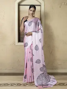 Stylefables Floral Printed Satin Saree