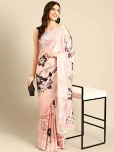 Stylefables Printed Satin Saree