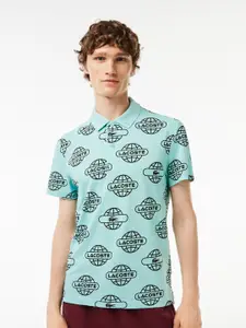 Lacoste Graphic Printed Polo Collar T-shirt