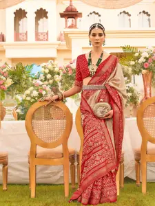 elora Woven Design Printed Designer Zari Saree