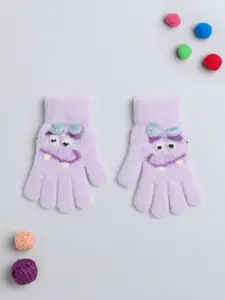 The Magic Wand Girls Patterned Wool Hand Gloves