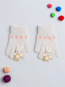 The Magic Wand Girls Patterned Wool Hand Gloves