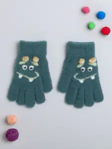 The Magic Wand Girls Patterned Woollen Hand Gloves