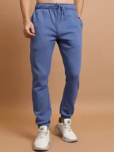 HIGHLANDER Men Blue Slim Fit Joggers Trousers