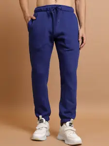 HIGHLANDER Men Blue Slim Fit Joggers Trousers