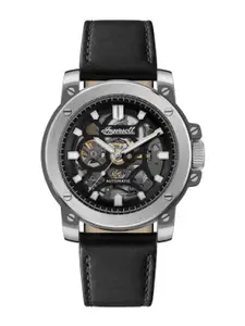 Ingersoll Men Skeleton Dial & Leather Analogue Automatic Motion Powered Watch I14401