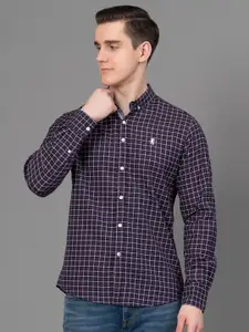 Red Tape Grid Tattersall Checked Casual Shirt