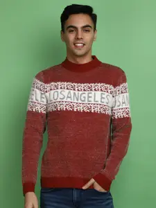 V-Mart Self Design Cotton Pullover Sweatshirt