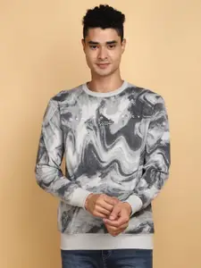 V-Mart Graphic Printed Round Neck Pullover Sweatshirt