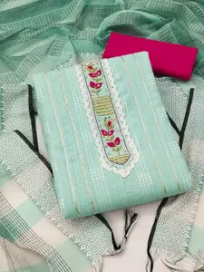 MANVAA Striped Unstitched Dress Material