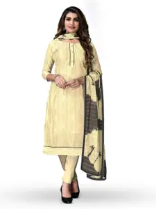 MANVAA Ethnic Motifs Woven Design Unstitched Dress Material