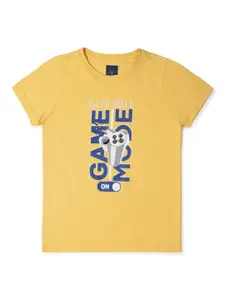 Allen Solly Junior Boys Typography Printed Cotton Regular Fit T-shirt