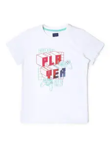 Allen Solly Junior Boys Typography Printed Cotton T-shirt