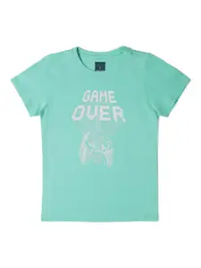 Allen Solly Junior Boys Typography Printed Cotton T-shirt