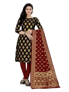 MANVAA Ethnic Motif Woven Design Unstitched Dress Material