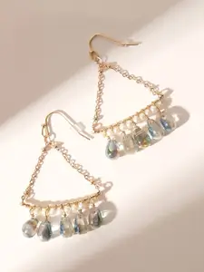 XPNSV Gold-Toned Drop Earrings