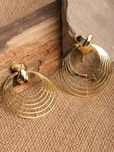 XPNSV Gold-Plated Hoop Earrings