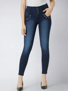 Roadster Women Skinny Fit High-Rise Heavy Fade Jeans