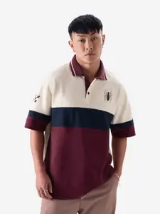 The Souled Store Printed Polo Collar T-shirt