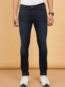 Wrangler Men Blue Vegas Skinny Fit Low-Rise Stretchable Jeans
