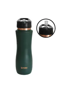 Kuber Industries Green Copper Water Bottle with Sipper 750 ML