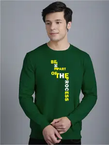 Friskers Men Green Printed Sweatshirt