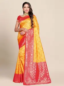 KALINI Ethnic Motifs Woven Design Banarasi Saree