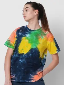 Fitkin Anti Odour Tie & Dye Pure Cotton T-Shirt