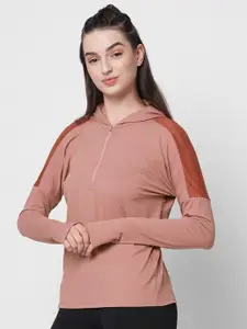 Fitkin Mauve Hooded Top
