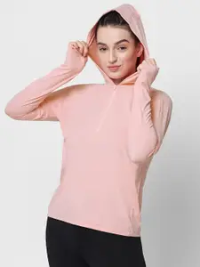 Fitkin Hooded Long Sleeves Sports Top