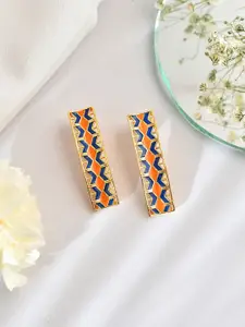 Voylla Gold-Plated Drop Earrings