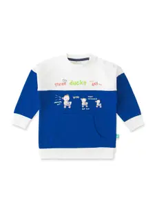 JusCubs Boys Colourblocked Cotton Pullover Sweatshirt
