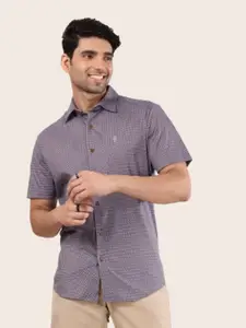Melvin Jones Comfort Slim Fit Pure Cotton Checked Casual Shirt