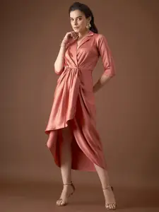 MABISH by Sonal Jain Rust Satin Dress