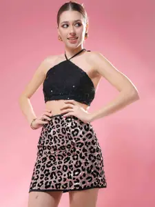 Stylecast X Hersheinbox  Embellished Mini Skirt