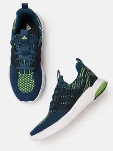 ADIDAS Men Woven Design Round-Toe Track-Tech Running Shoes