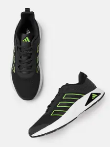 ADIDAS Men Woven Design Round-Toe Adimove Running Shoes with Striped Detail