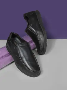 Liberty Men Textured Leather Formal Slip-On Shoes