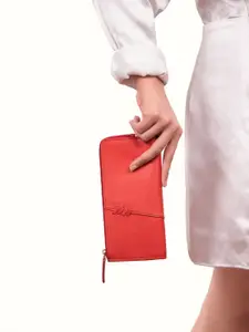 Hidesign Women Leather Zip Around Wallet