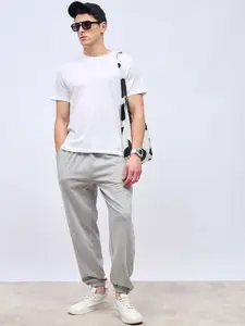 Styli Men Fleece Panel Joggers