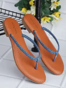 Luxyfeel Braided Open Toe Flats