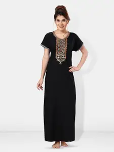 Be You Embroidered Maxi Nightdress