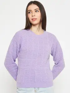 CREATIVE LINE Self Design Woollen Pullover Sweater