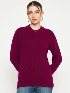 CREATIVE LINE Self Design Woollen Cardigan Sweater