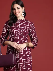 Anouk Bandhani Printed Kurta