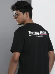 Tommy Hilfiger Brand Logo Printed Pure Cotton T-shirt
