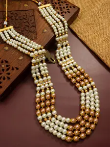 aadita Gold-Toned Gold-Plated Handcrafted Necklace